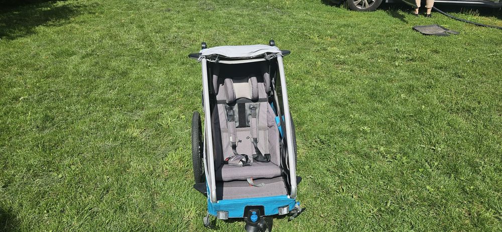 Qeridoo Kidgoo 1 przyczepka rowerowa + oś thru-axle 12m