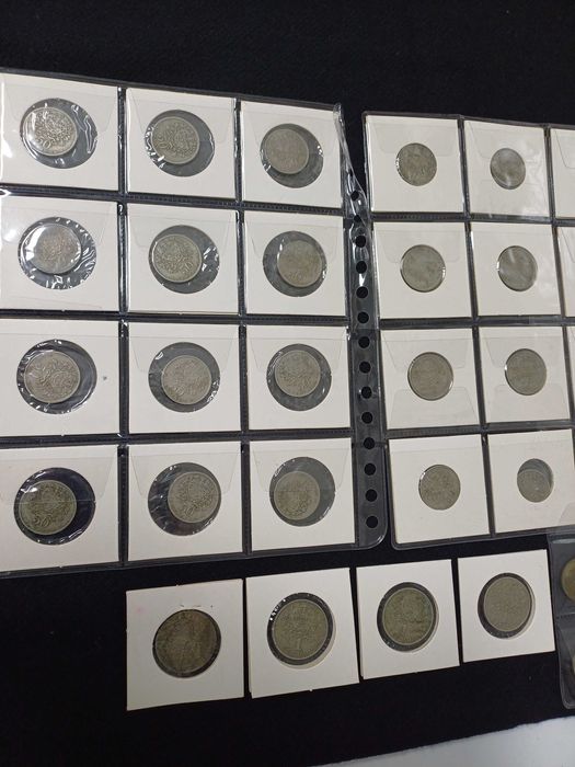 Moedas Portuguesas de Alpaca de 50 cêntimos e 1.00 escudo 48 unidades