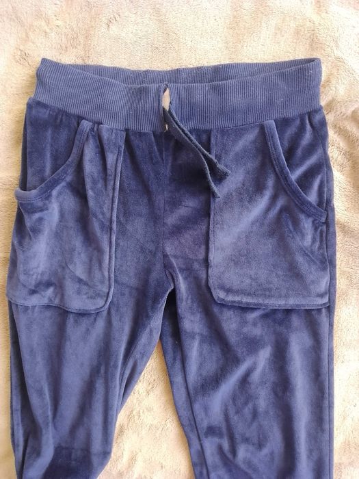 Spodnie dresowe welurowe S/M 158/164