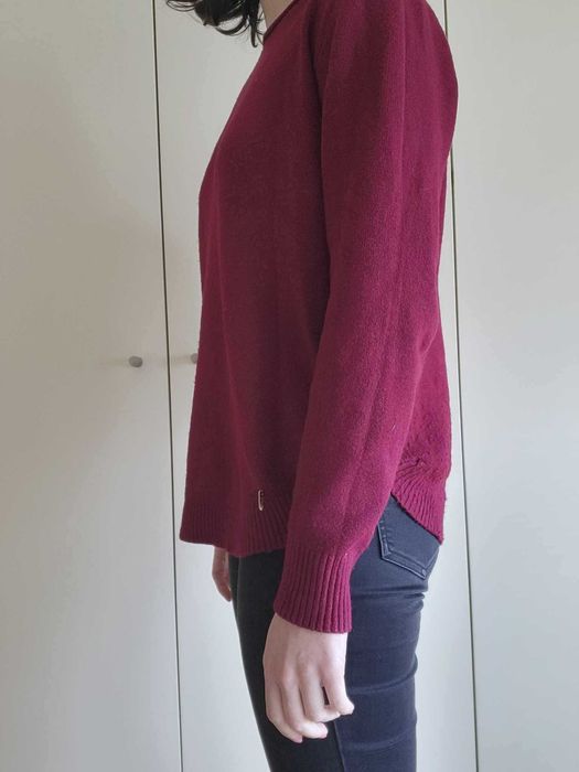 Bordeaux Sweater + Scarf with Pompom64551418941570123