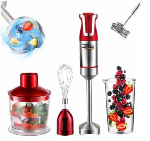 Занурювальний ручний блендер з мірним стаканом 5в1 Zeplin