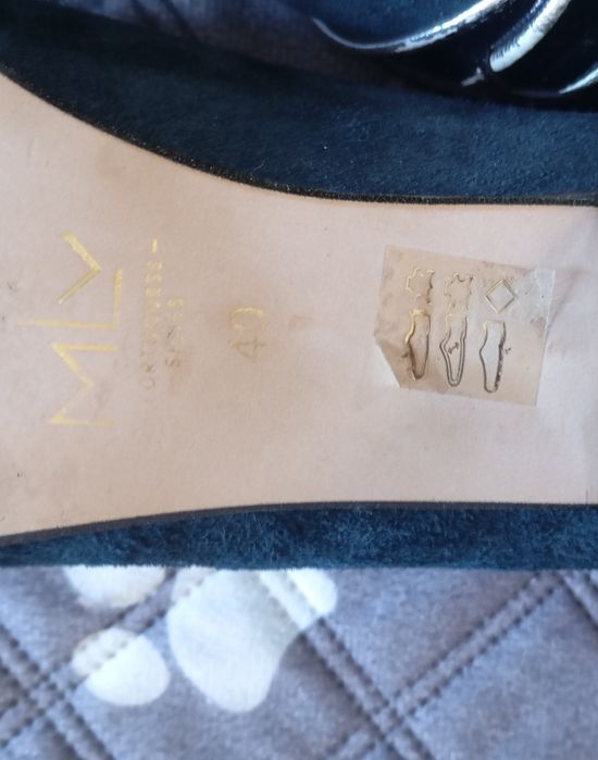 Sapatos MLV azuis escuros