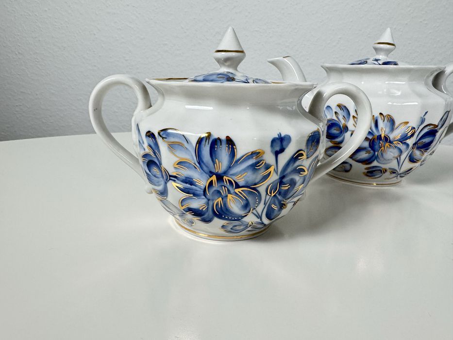 Środek Stołu Verbilki Rosyjska porcelana recznie malowana