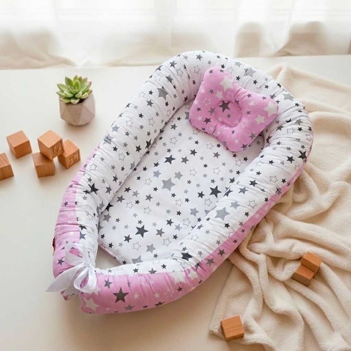 Кокон гніздечко позиціонер бебінест для новонародженого з подушкою