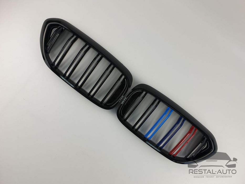 Решетка радиатора ноздри BMW 5 G30 триколор E70 F15 E60 E39 F30 F10бмв
