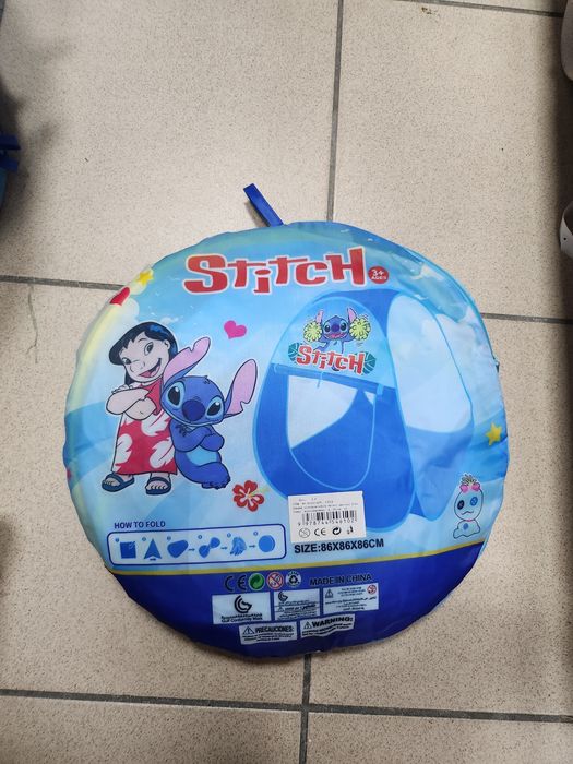 Niebieski namiot stitch dla dzieci