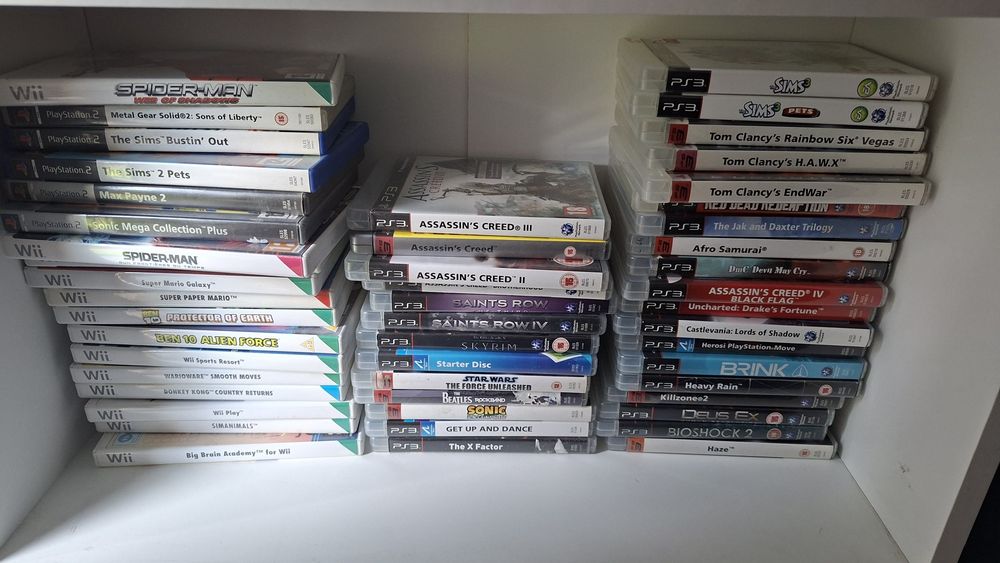 Sprzedam gry na konsole ps2,ps3,wii