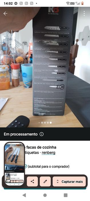 Conjunto de 15 facas de cozinha