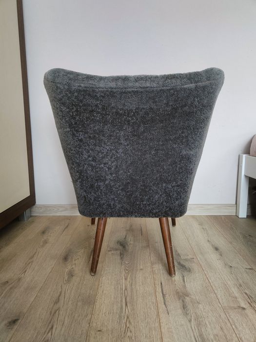 Fotel klubowy PRL oryginalne obicie