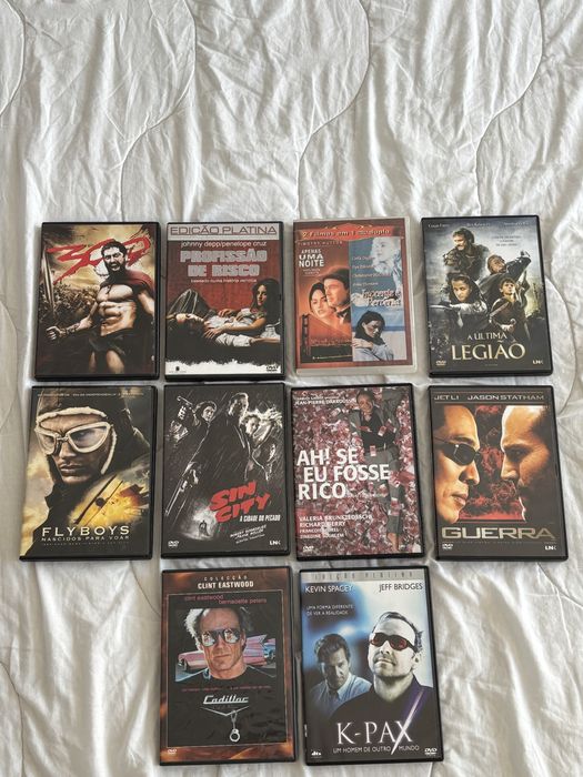 Conjunto de Filmes de Ação em DVD