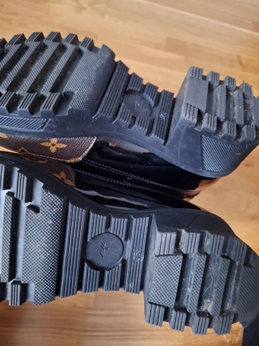 Botki a la Louis Vuitton zimowe ocieplane