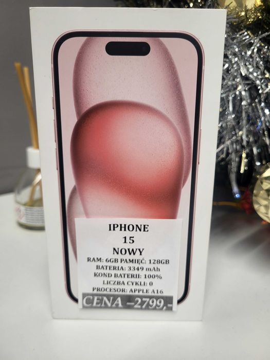 Iphone 15 128GB NOWY Telakces Felicity *Raty 0%