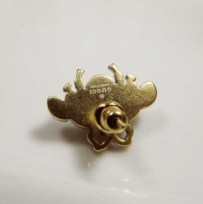 Gucci Brass Pearl Bee Earring kolczyki pszczółki