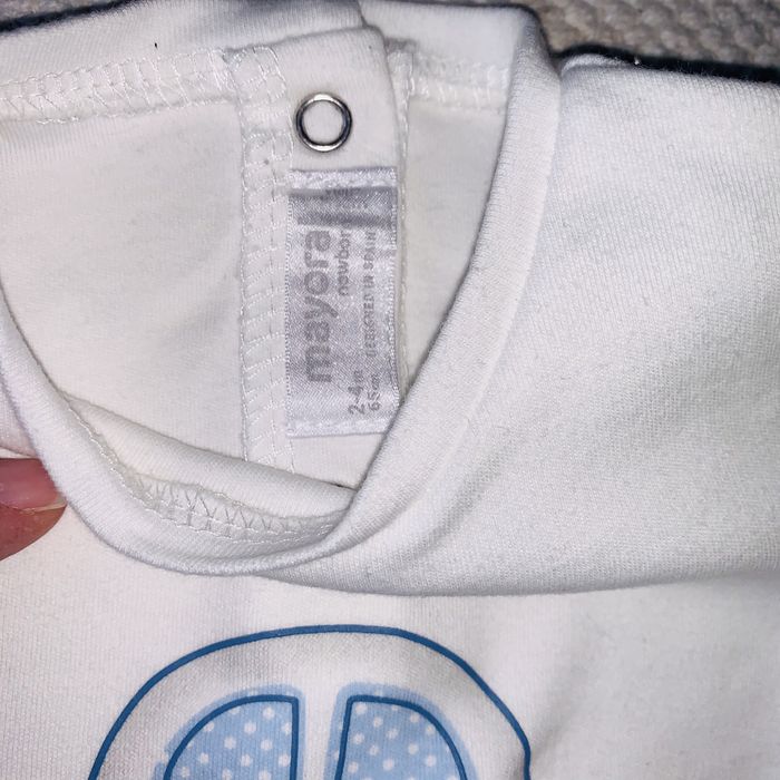 T-shirt manga comprida de algodão 2-4meses Mayoral