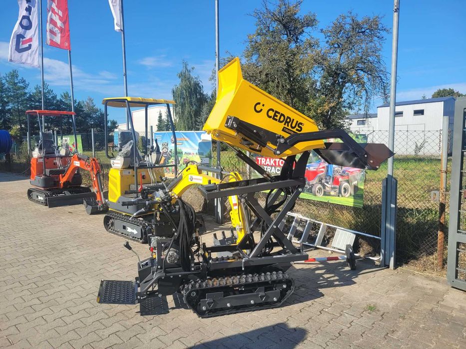 Transporter spalinowy Cedrus gąsienicowy z ładowaczem CEDTR500G-L