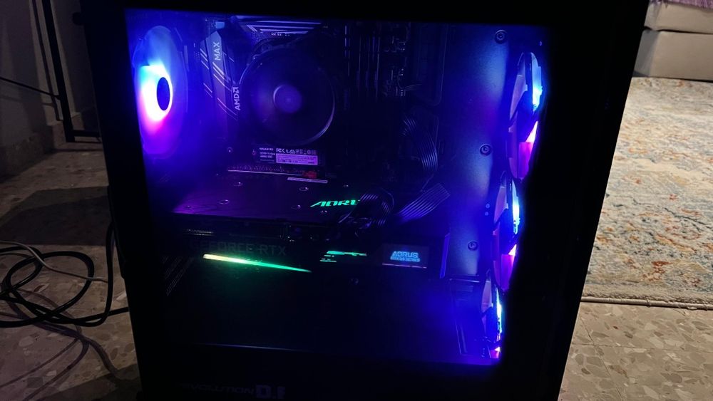 Komputer do grania  AMD Ryzen/ RTX 3060 TI AURUS MASTER 8 GB / 20 GB RAM-3200Mhz/ 512 GB SSD-M2/Windows 11 Home