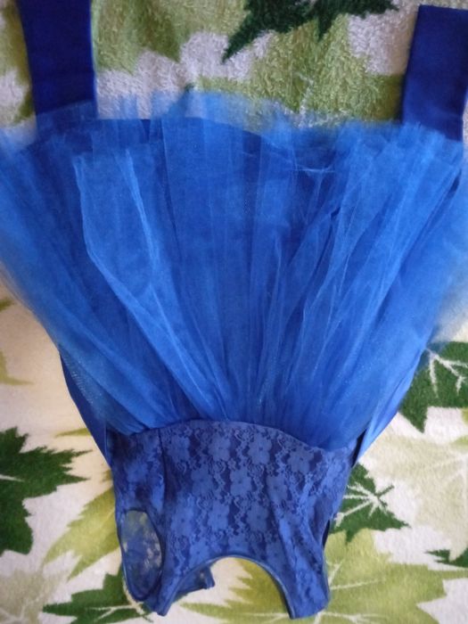 Платье нарядное синее