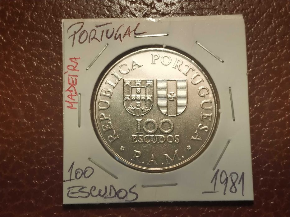Portugal - moeda de 100 escudos de 1981 Madeira