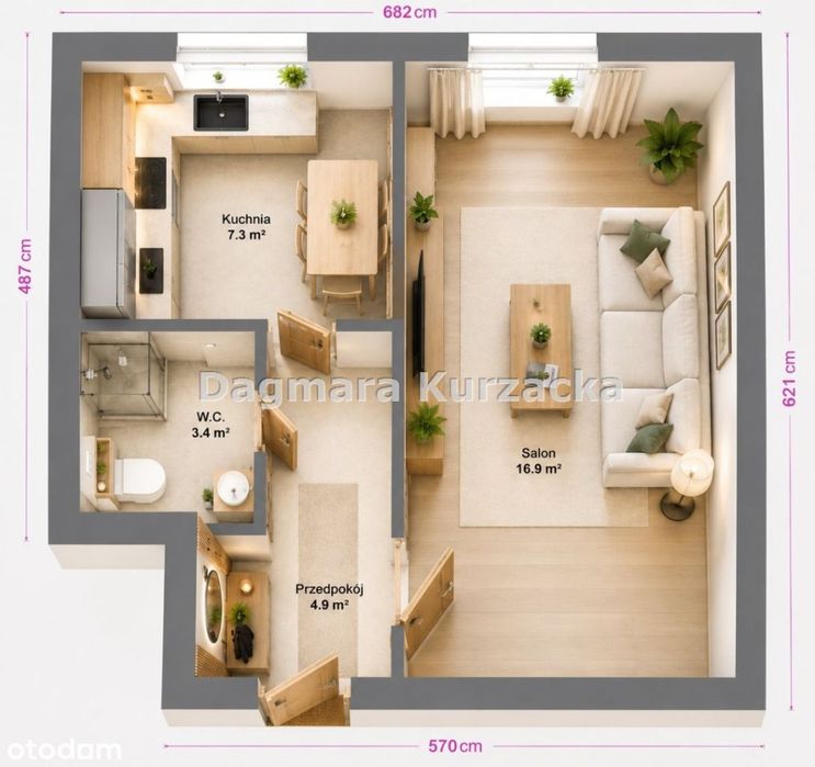 Bytom ul. Wrocławska przy parku, 34 m2