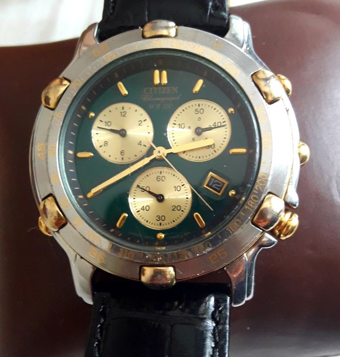 Relogio vintage Citizen Chrono WR 100m,'bom estado,coleção,,aproveita
