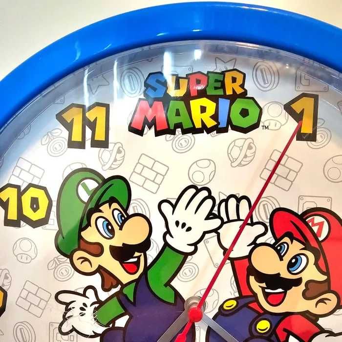 Zegar ścienny Super Mario dla dzieci. Odbiór Warszawa
