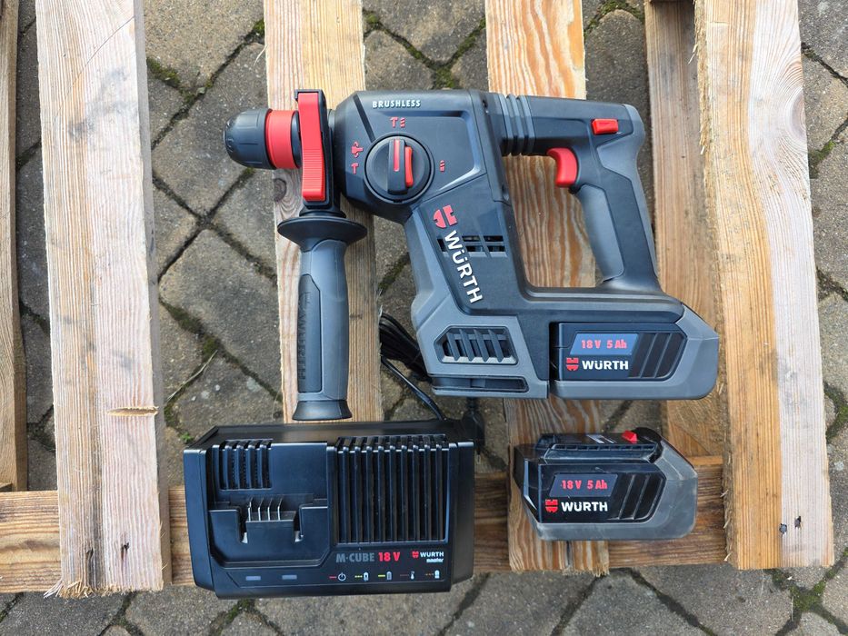 Młotowiertarka WURTH ABH 18 COMPACT 2x5Ah ładowarka faktura