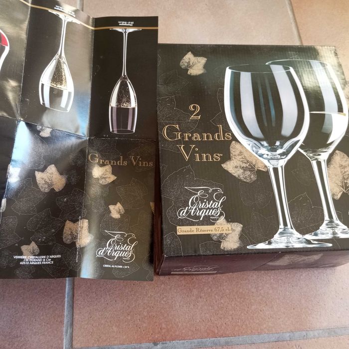 Colecção 22 copos de cristal D'Arques, nunca usados, em caixa