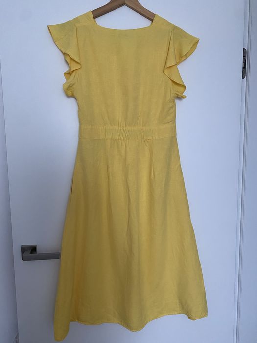 Sukienka letnia midi damska Mango suit żółta s 36