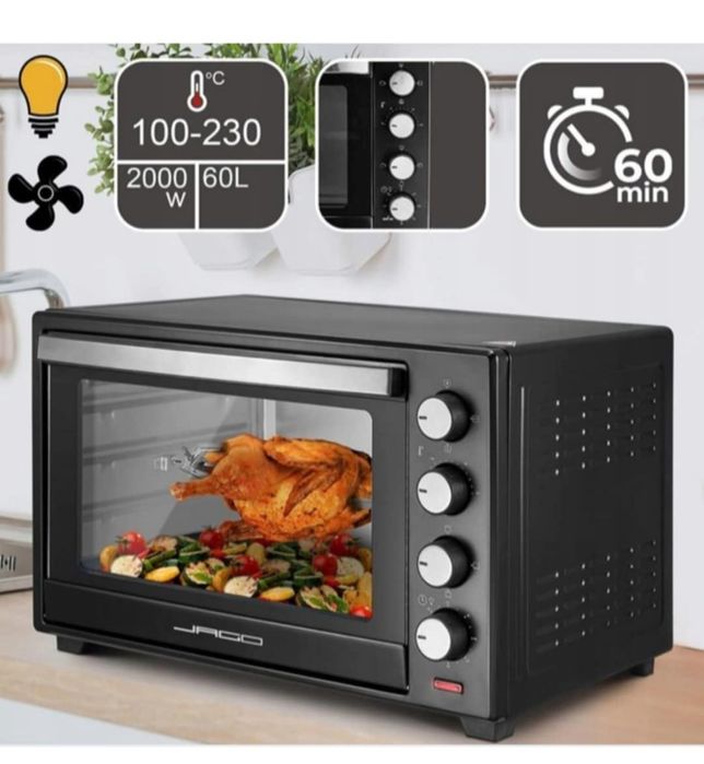 Mini piekarnik z regulowaną temperaturą i grilem