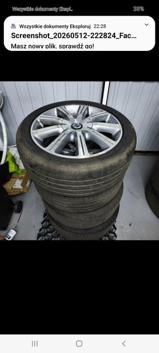 Koła Volvo 17cali 5x108. Opony Dębica Presto z 2023r 225/45R17