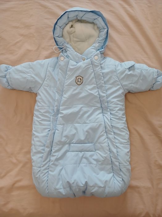 зимний конверт комбинезон 62-68 см