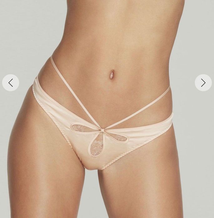 Трусики жіночі Agent Provocateur ОРИГІНАЛ, шовк 100%, s-m (С-М, бежеві