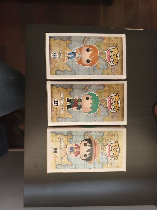 Funko pops one piece nami zoro luffy