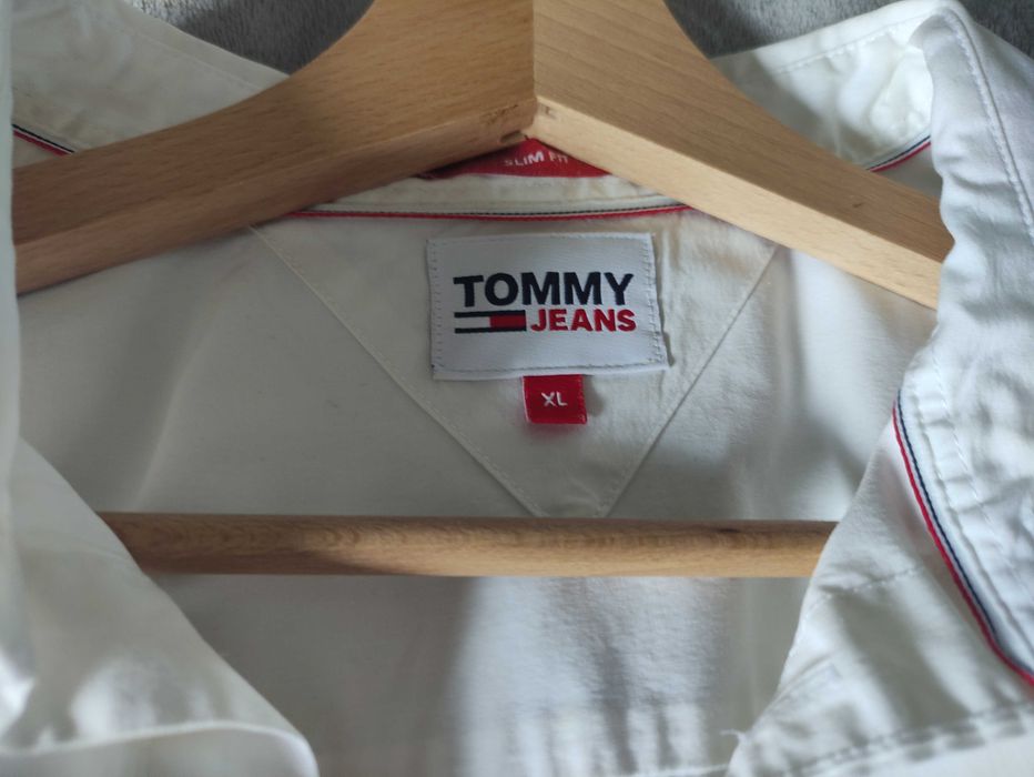 Koszula męska biała Tommy Hilfiger Tommy Jeans XL