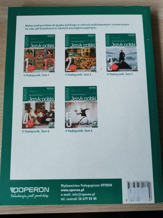 Operon język polski podręcznik klasa 2