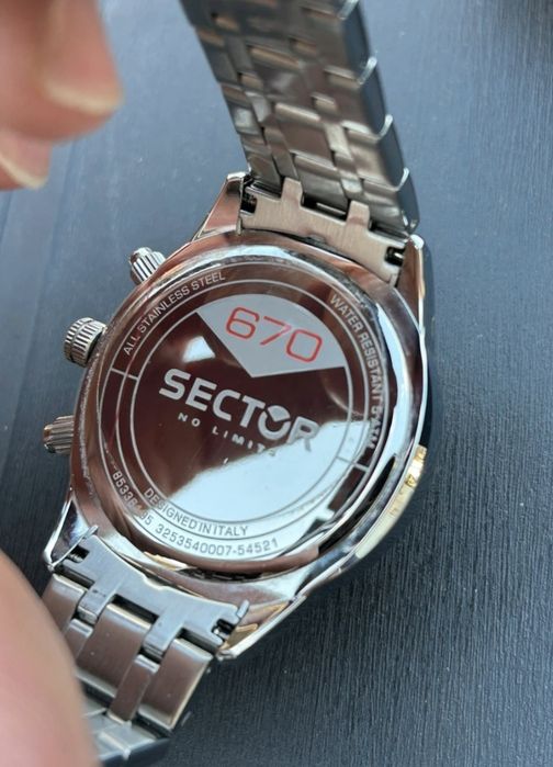 Relógio Sector 670 Chronograph 45mm – Como Novo c/ Caixa e Fatura