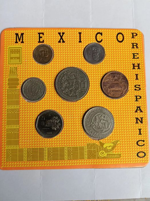 Set de moedas diversas do México