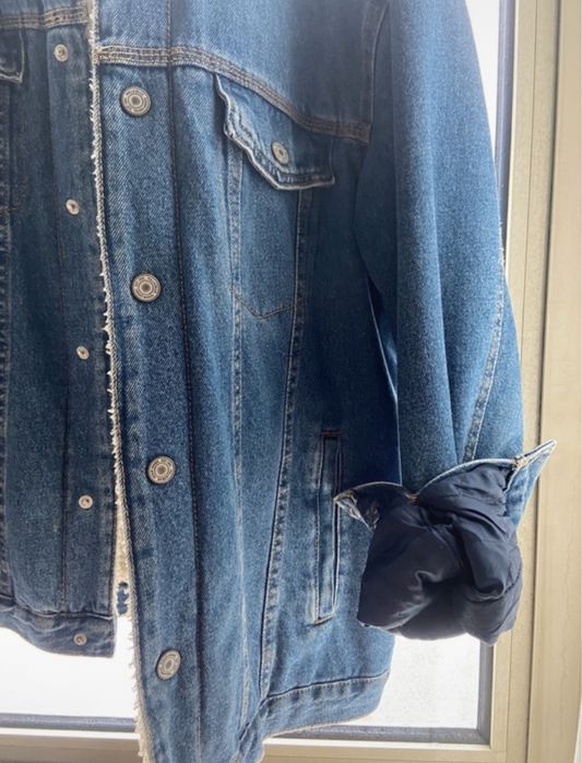 Casaco de ganga c/pelo