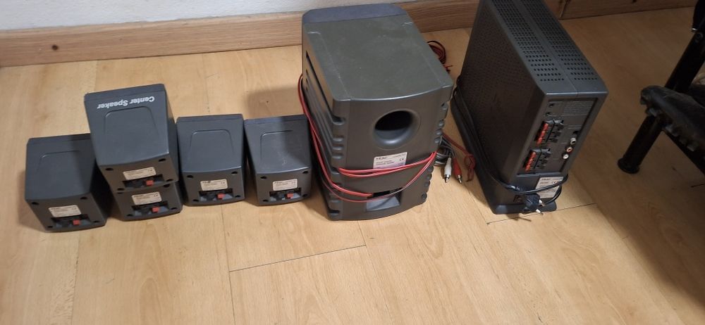 Sistema de Som 5.1 TEAC PowerMax 1500 com Subwoofer