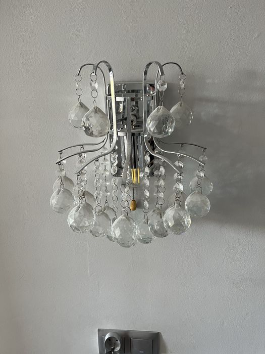 Lampa kinkiet krysztalowa
