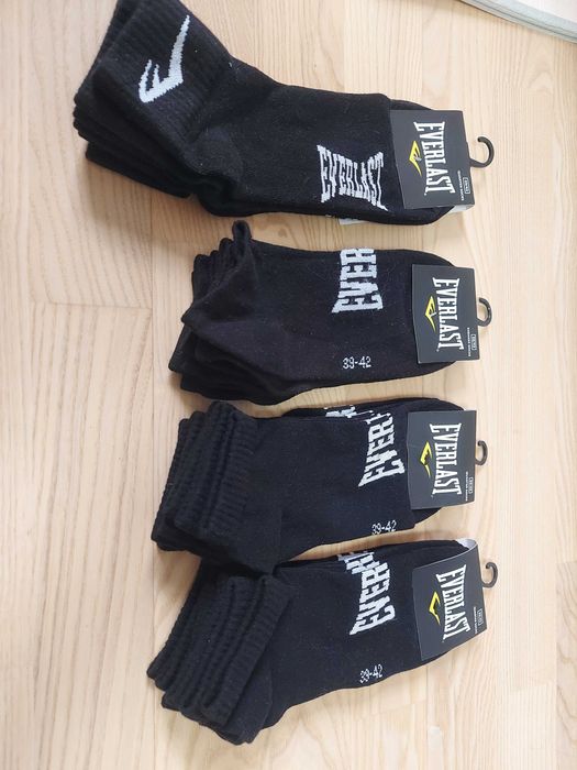 4 opakowania 3-pack skarpety Everlast rozm. 39-42