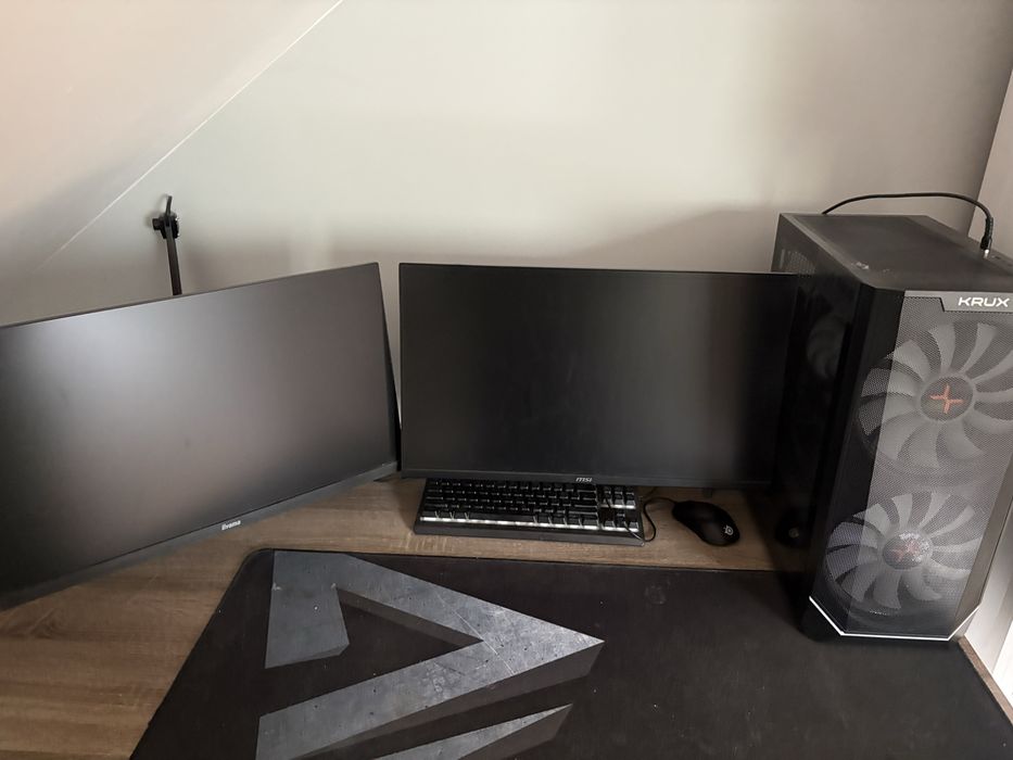 Komputer Gamingowy RTX 4070 / i5-13400F / 32GB / 1TB + 2 Monitory MSI 180Hz