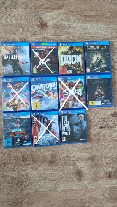 Sprzedam gry do PS4