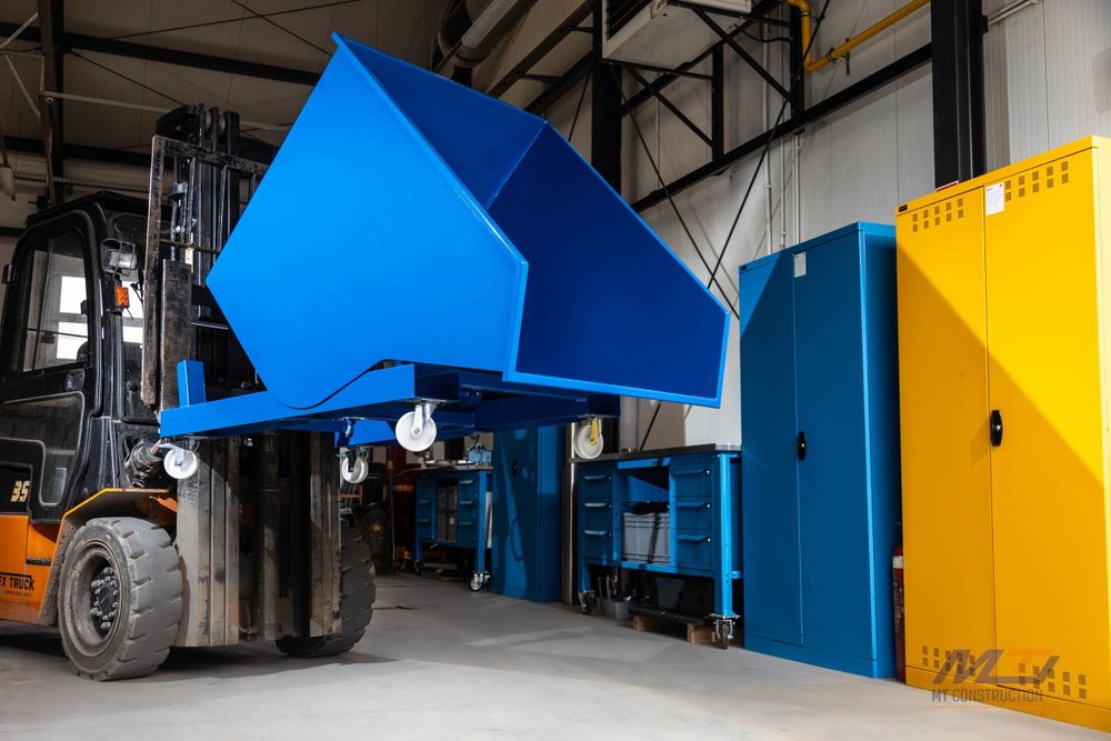 Kontener / Koleba / Pojemnik metalowy samowyładowczy 1000l  | Producent