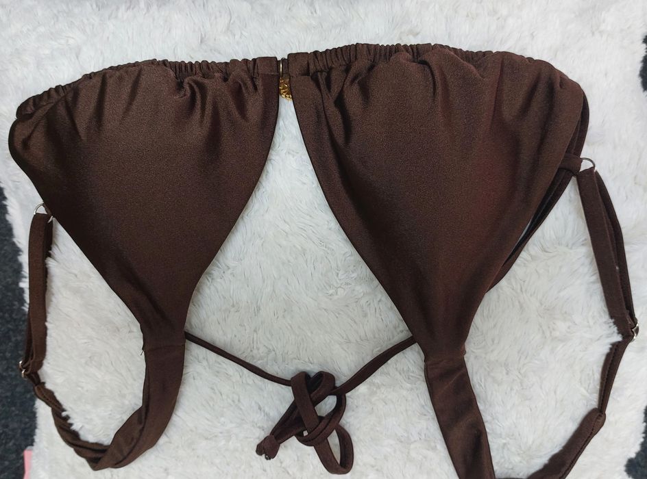 Sutiã bikini L , NOVO castanho