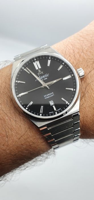 Atlantic Seawave na bransolecie - szafir - Swiss Made - 40 mm