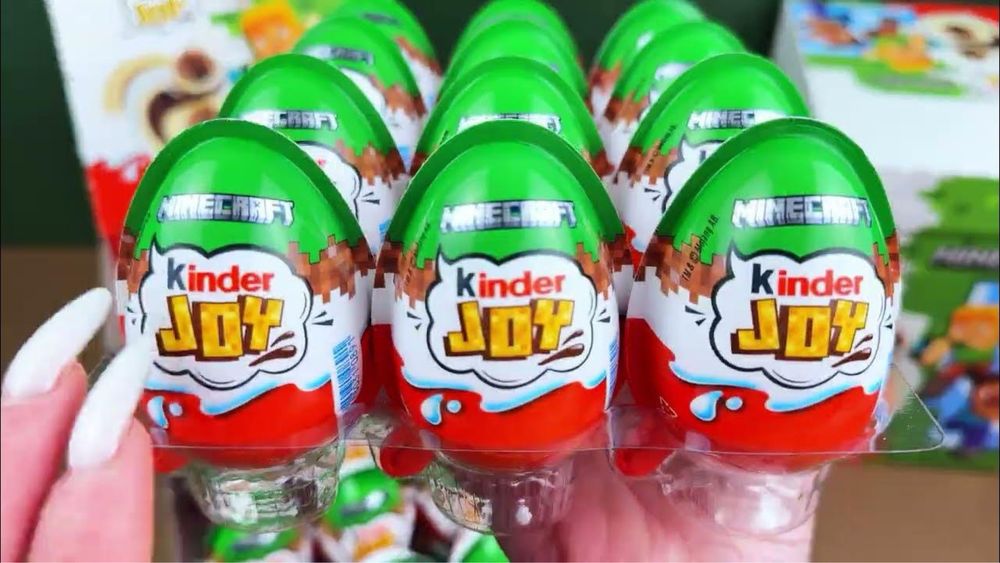 Kinder Joy Minecraft – яйця з сюрпризом!