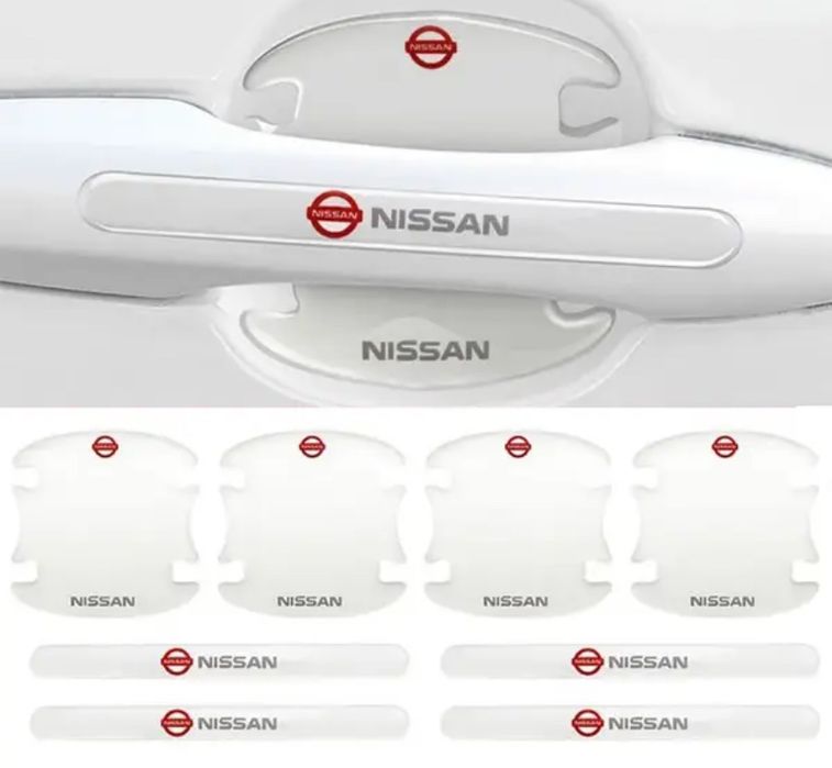 Силіконові захисні наклейки на ручки дверей авто, молдінг тюнінг