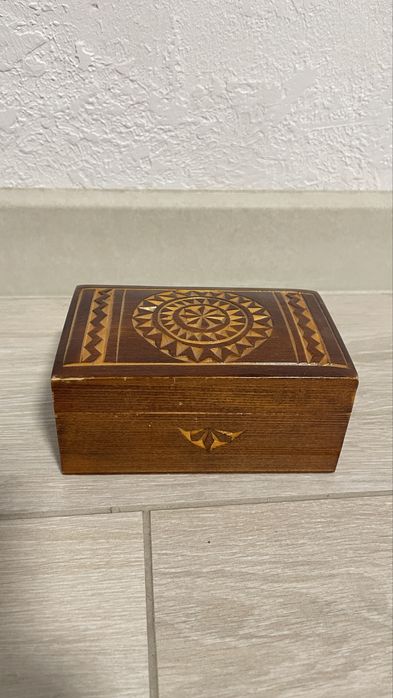Шкатулка дерево винтаж деревянная для украшений ссср