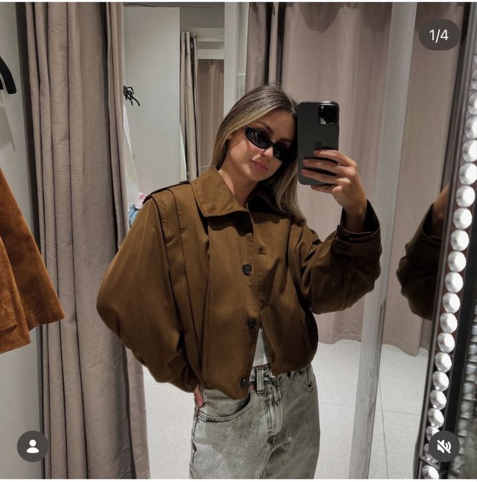 Бомбер Zara S піджак zara куртка zara тренч zara